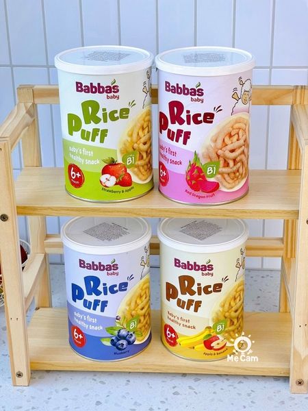 Bánh gạo Babba's Baby Malaysia cho bé từ 6 tháng