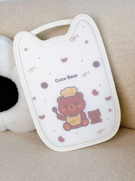 Bộ dao thớt inox Coco Bear 5 món