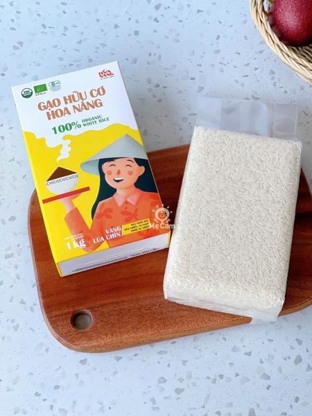 Gạo hữu cơ Hoa Nắng vàng lúa chín 1kg
