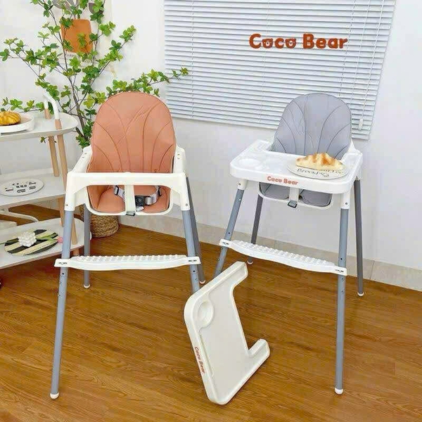 Ghế ăn dặm basic 2 độ cao Coco Bear