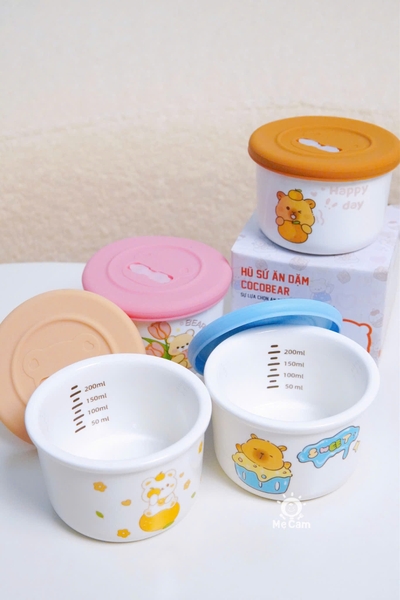 Hũ sứ chia vạch Coco Bear