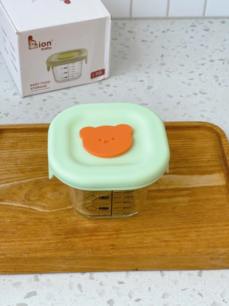 Hũ thuỷ tinh chia vạch Lion Baby