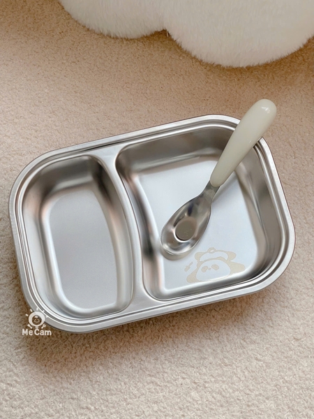 Khay ăn dặm inox chia ngăn