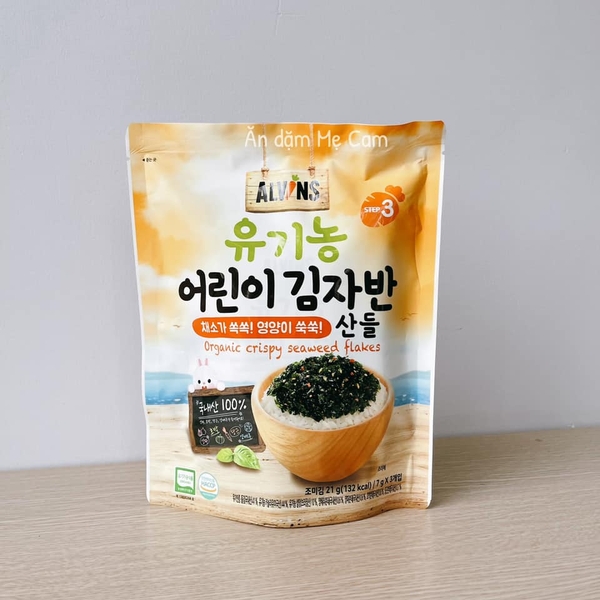 Rong biển hữu cơ rắc cơm Alvins