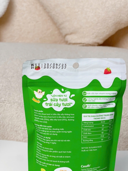 Sữa chua tươi sấy tự nhiên Anpaso cho bé ăn dặm