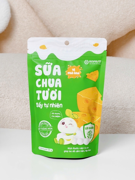 Sữa chua tươi sấy tự nhiên Anpaso cho bé ăn dặm