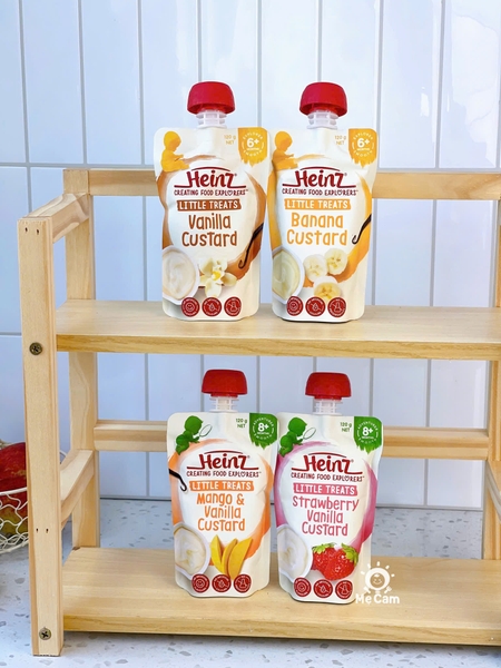 Túi dinh dưỡng Custard Heinz 120g cho bé từ 6m