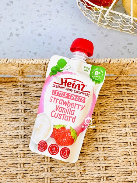 Túi dinh dưỡng Custard Heinz 120g cho bé từ 6m