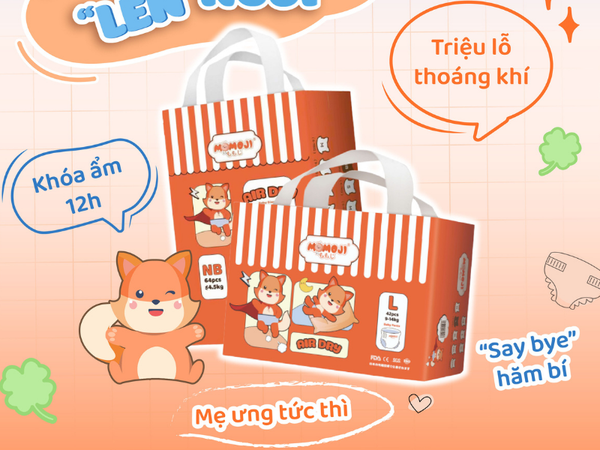 MOMOJI AIR DRY - KHÓA ẨM 12H, BÉ NGỦ NGON CẢ ĐÊM!