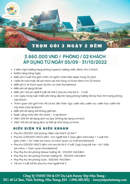 COMBO 3N2D - DALAT WONDER RESORT