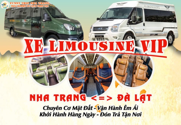 ĐẶT VÉ XE LIMOUSINE NHA TRANG - ĐÀ LẠT GIÁ CỰC TỐT  ( Chuyên Cơ Mặt Đất, Khởi Hành Hàng Ngày, Ưu Đãi GIẢM 20%)