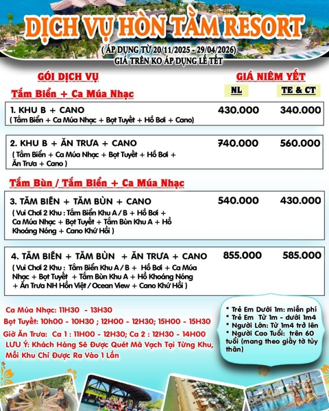 VÉ THAM QUAN, TẮM BÙN HÒN TẰM [ Ưu Đãi Hấp Dẫn Cho Nhóm Từ 2 Khách ]