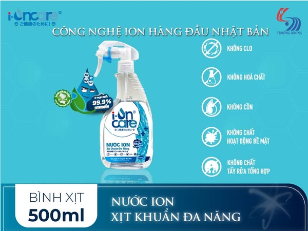 Nước ION Xịt khuẩn đa năng