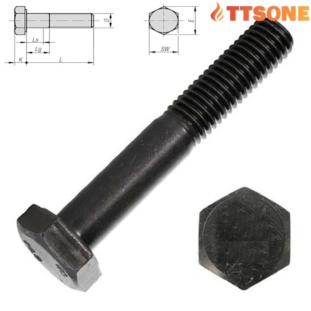 Bu Lông Lục Giác Ngoài Ren Lửng M45 Din 931