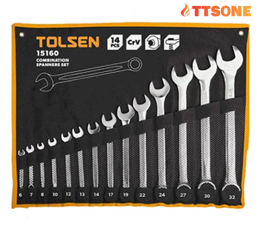 Bộ cờ lê vòng miệng TOLSEN 15889