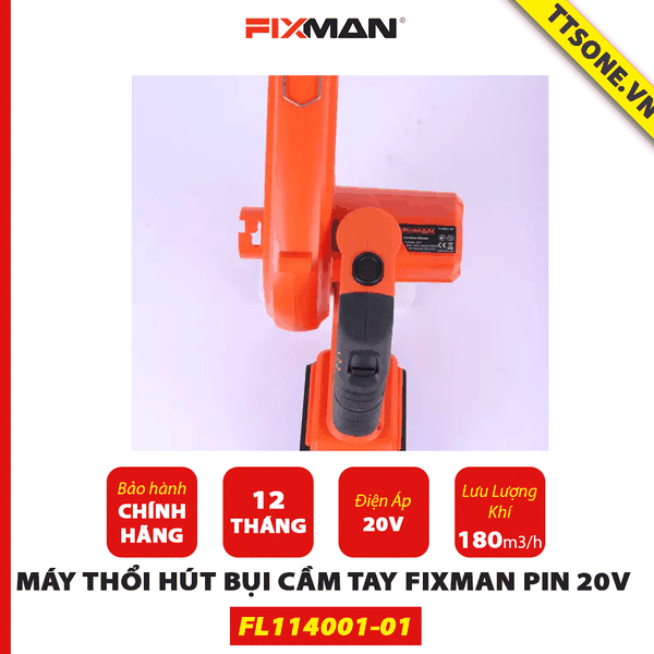 Máy Thổi Bụi Cầm Tay FIXMAN pin 20V FL114001-01 - Chính hãng