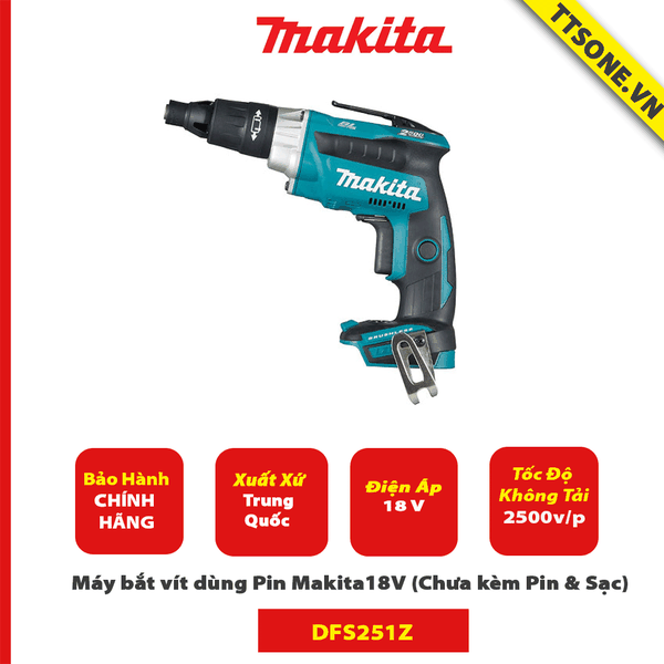 may-bat-vit-dung-pin-makita-dfs251z-18v-chua-kem-pin-sac-chinh-hang