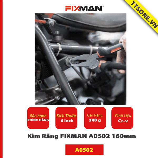 Kìm Răng FIXMAN A0502 160mm - Chính hãng