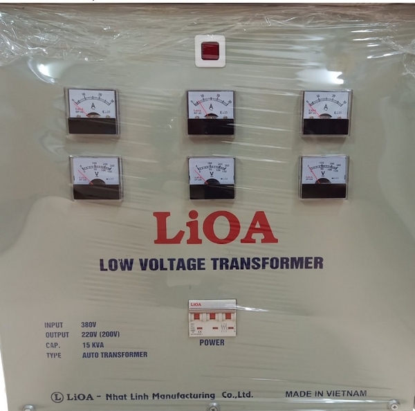Biến áp 3PKhô 20kVA 380/200(220V) tự ngẫu