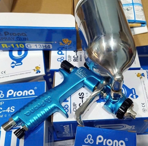 Thiết bị phun sơn + cốc, PRONA, R110-G13H4 + RC-4S(1/4")