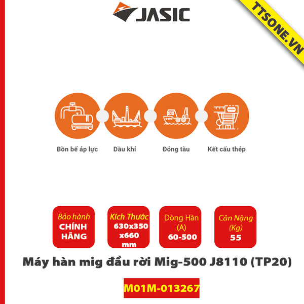 Máy Hàn mig Đầu rời Mig-500 J8110 (TP20) - Chính Hãng