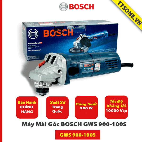 Máy Mài Góc BOSCH GWS 900-100S (900W, 100mm) - Chính Hãng