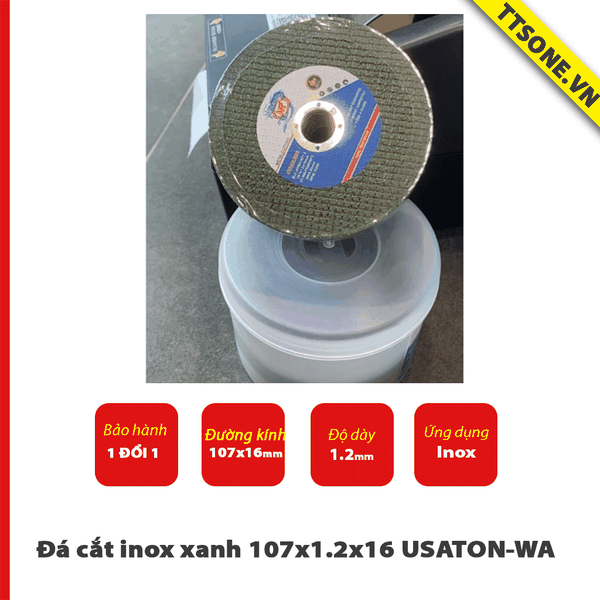 Đá cắt inox xanh 107x1.2x16 USATON-WA107x1.2x16