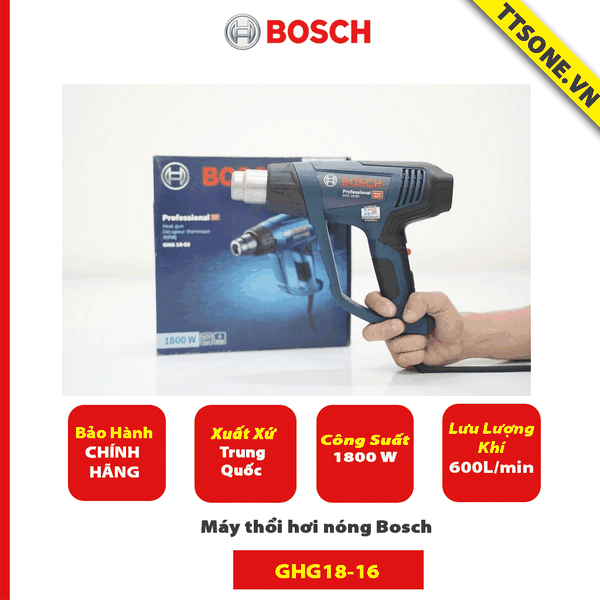 Máy thổi hơi nóng Bosch GHG 18-60 - Chính Hãng