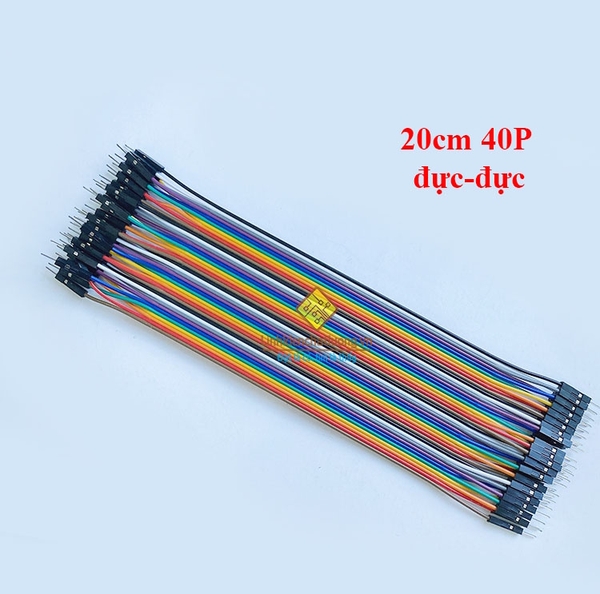 Cáp 7 màu 20cm 40P đực-đực (40 sợi)