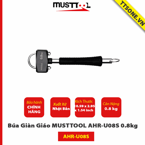 Búa treo MUSTTOOL AHR-U08 0.8kg Chính Hãng
