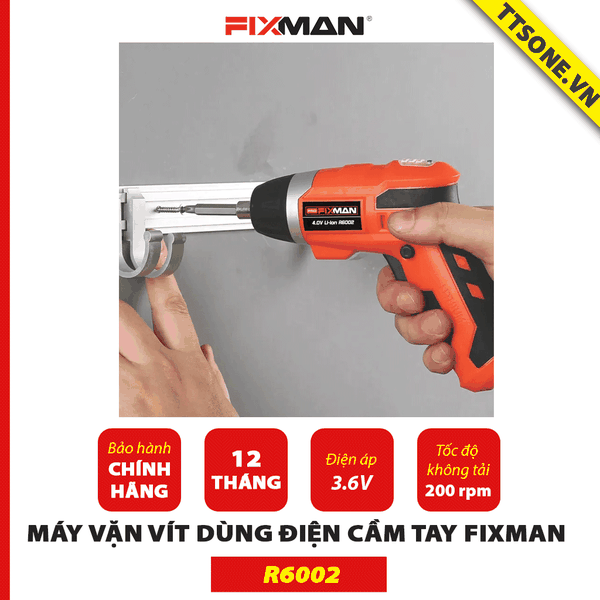 Máy Vặn Vít Dùng Điện Cầm Tay FIXMAN 3.6V R6002 - Chính hãng