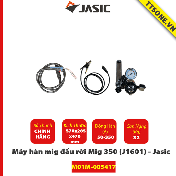 Máy hàn mig đầu rời Mig 350 (J1601) - Jasic (TP6) - Chính Hãng