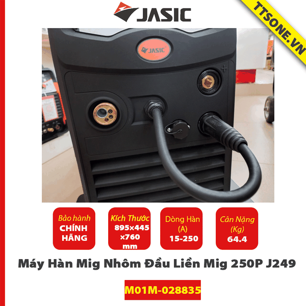 Máy Hàn Mig Nhôm Đầu Liền Mig 250P J249 (TP1)- Jasic - Chính Hãng
