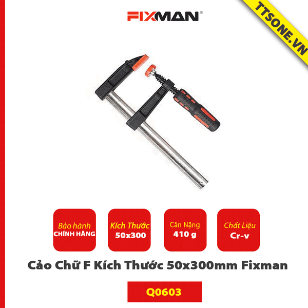 Cảo Chữ F Kích Thước 50x300mm Fixman Q0603 Chính Hãng