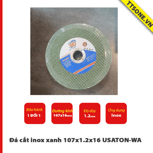 Đá cắt inox xanh 107x1.2x16 USATON-WA107x1.2x16