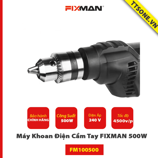 Máy Khoan Điện Cầm Tay FIXMAN 500W FM100500 - Chính hãng