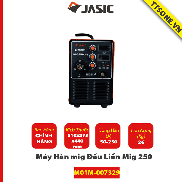 Máy Hàn mig Đầu Liền Mig 250 (J04, điện áp 380V) (TP2)- Chính Hãng
