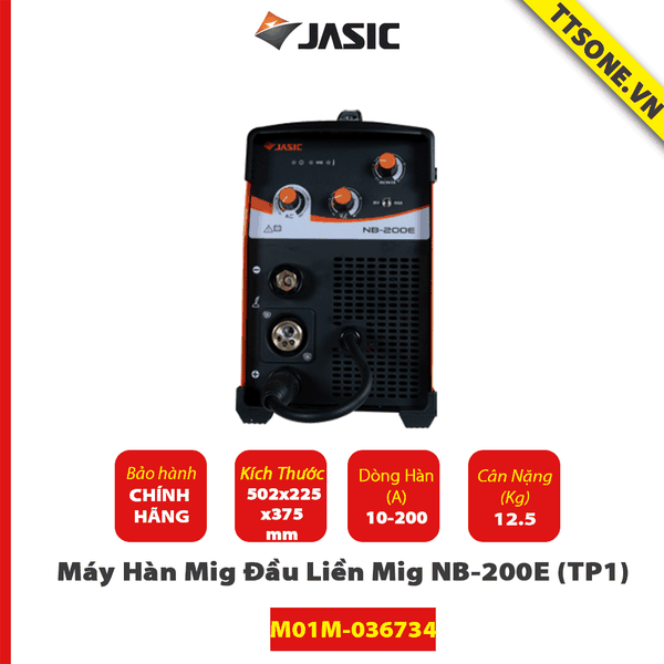 Máy Hàn Mig Đầu Liền Mig NB-200E (TP1)- Chính Hãng