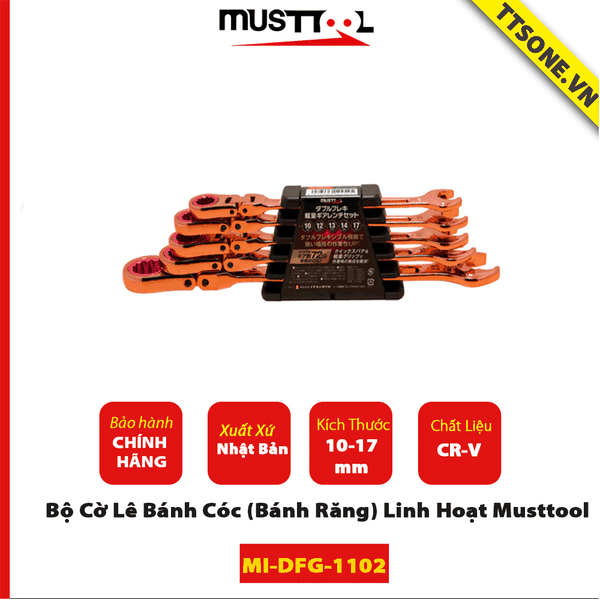 Bộ Cờ Lê Bánh Cóc (Bánh Răng) Linh Hoạt Musttool