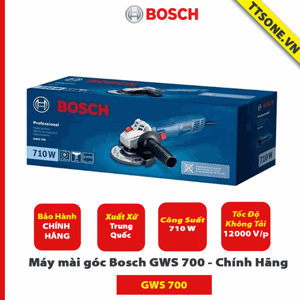 Máy mài góc Bosch GWS 700 - Chính Hãng