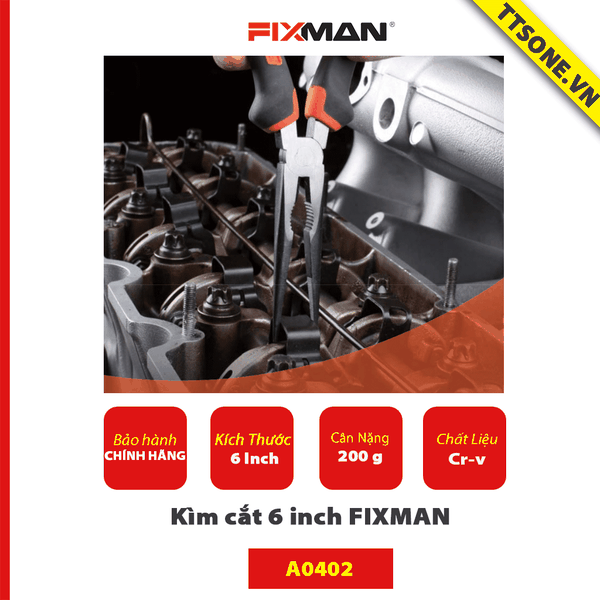 Kìm cắt 6 inch FIXMAN A0402 - Chính hãng