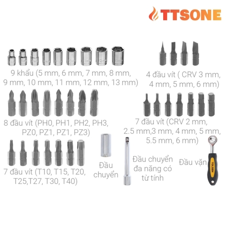 Bộ Tua Vít 38 Cây TOLSEN 20035