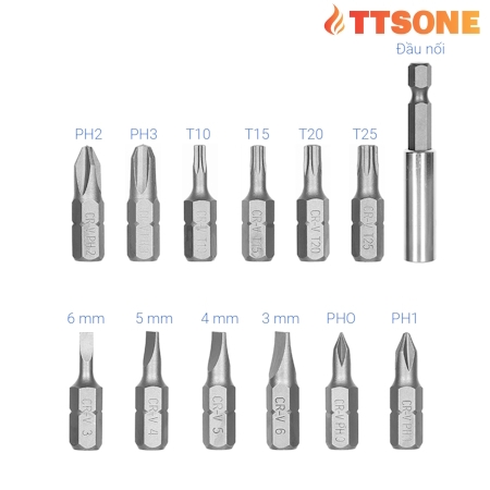 Bộ Vít  Tự Động 14 Mũi TOLSEN 20040