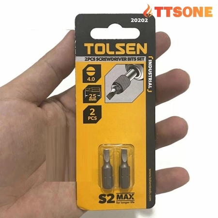 Bộ 2 Đầu Tua Vít Dạng Trừ TOLSEN 20207