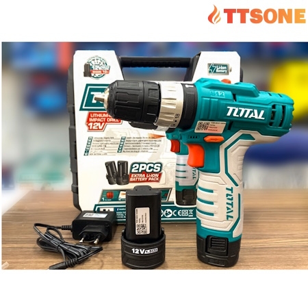 Máy Khoan Búa Dùng Pin 12V TOTAL TIDLI1232 - Chính Hãng