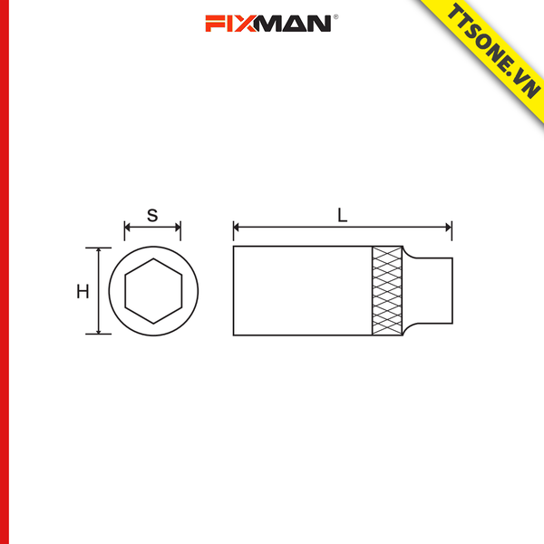 Đầu Khẩu Fixman H0516M 8-24mm - Chính Hãng