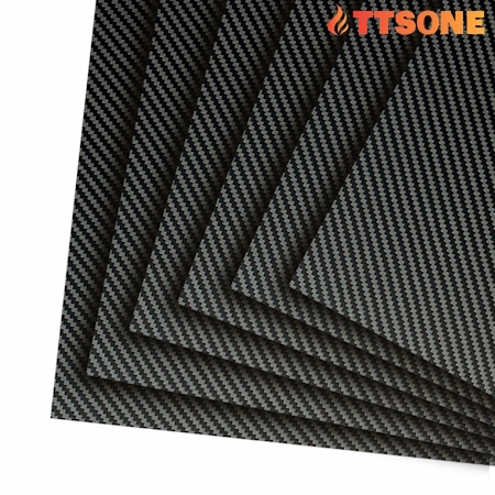 Tấm Carbon 3K T300 Twill Matte 600*500mm Dày 2mm
