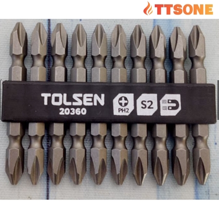 Bộ 10 Đầu Tua Vít Hai Đầu TOLSEN 20360
