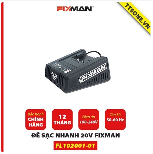 Máy khoan cầm tay FIXMAN dùng pin 20V FL104001-02 - Chính hãng ( Kèm Phụ Kiện)