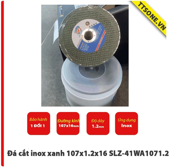 Đá cắt inox xanh 107x1.2x16 SLZ-41WA1071.2